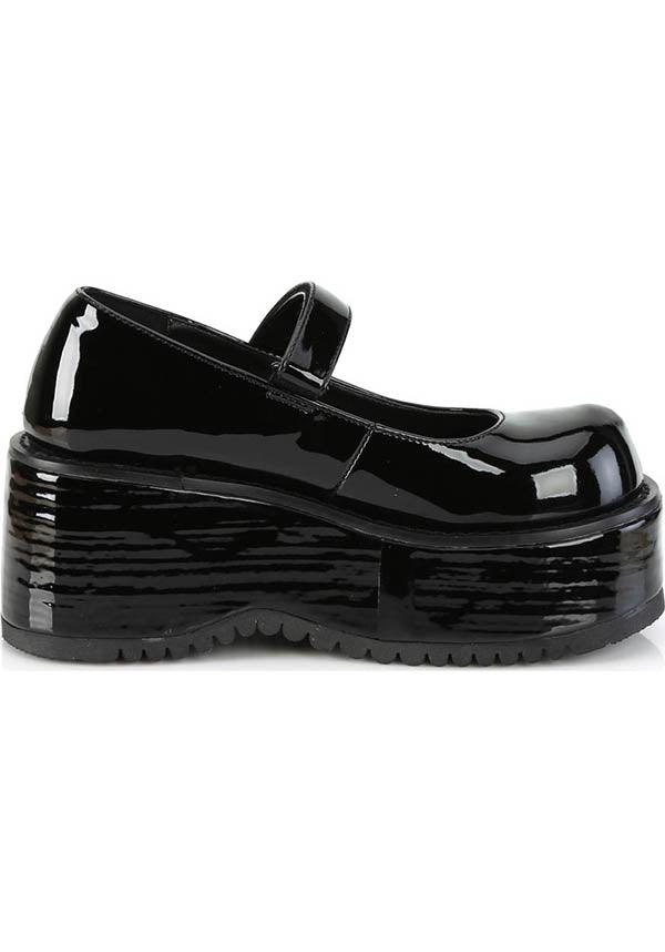 DEMONIA DOLLIE-01 [Black Patent] | PLATFORMS [PREORDER] - FLATS - Detail 4