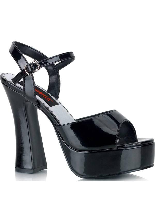 DEMONIA DOLLY-09 [Black Patent] | HEELS [PREORDER] - HEELS - Front View