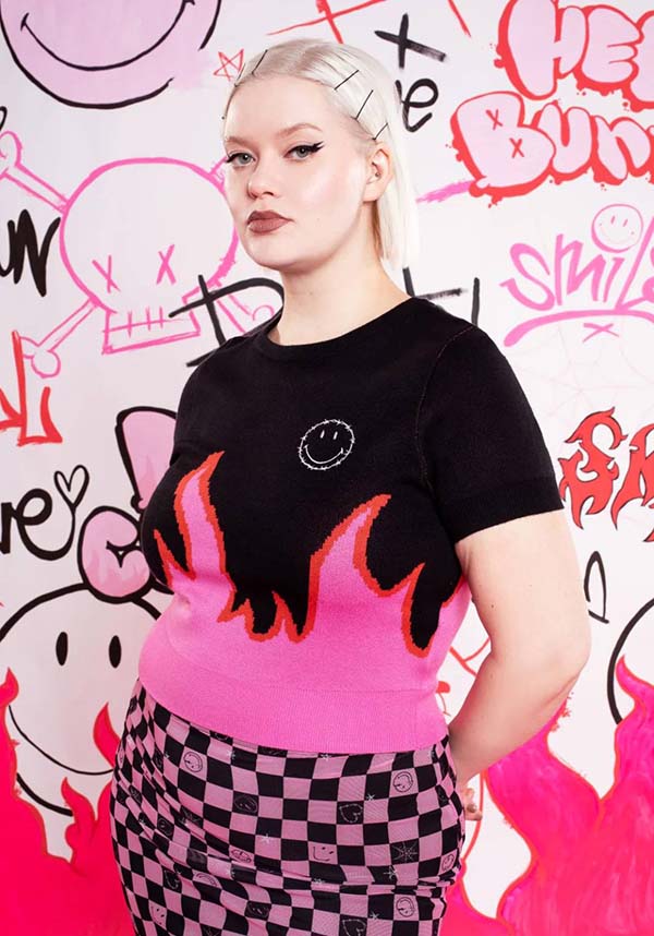 Hell Bunny Dylan [Black/Pink] - Back View