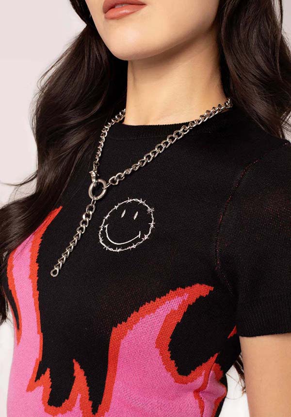 Hell Bunny Dylan [Black/Pink] - Side View