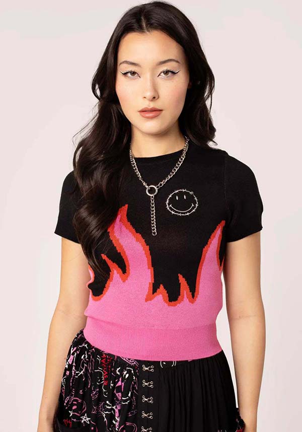 Hell Bunny Dylan [Black/Pink] - Lifestyle Shot