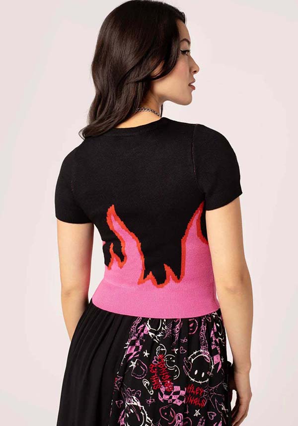 Hell Bunny Dylan [Black/Pink] - View 7