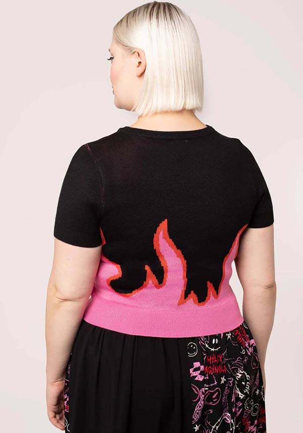 Hell Bunny Dylan [Black/Pink] - View 8