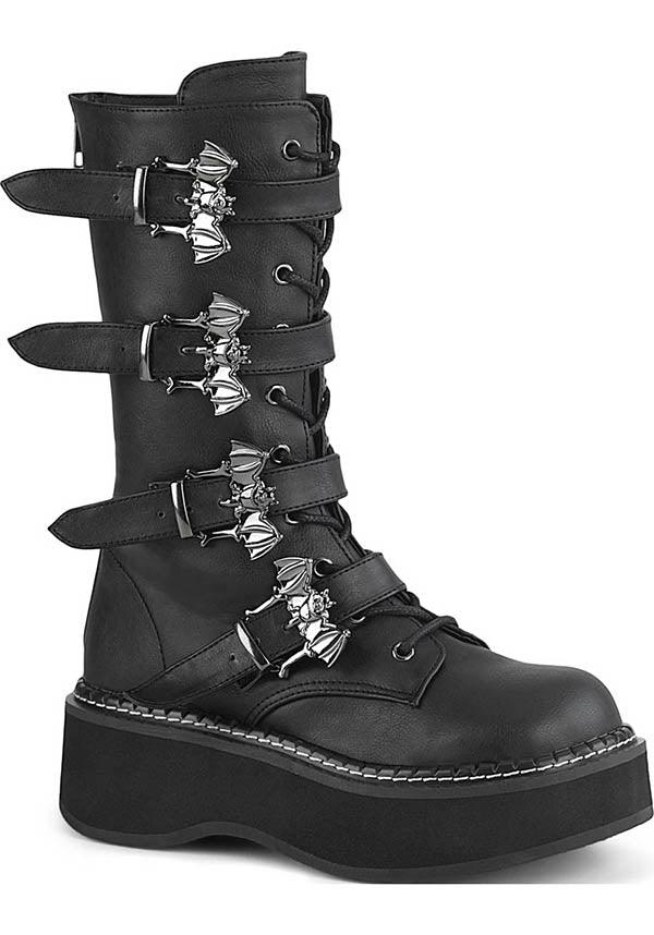 DEMONIA EMILY-322 [Black] | BOOTS [PREORDER] - BOOTS - Front View