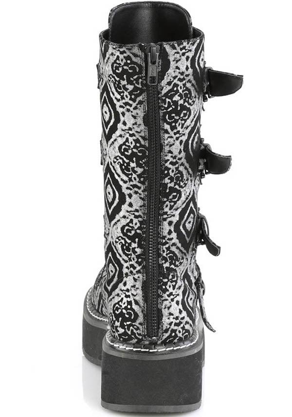 DEMONIA EMILY-322 [Black/Silver] | BOOTS [PREORDER] - BOOTS - Detail 3