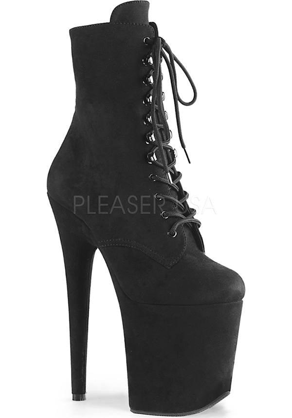 Pleaser FLAMINGO-1020FS [Black Suede] - Product Image