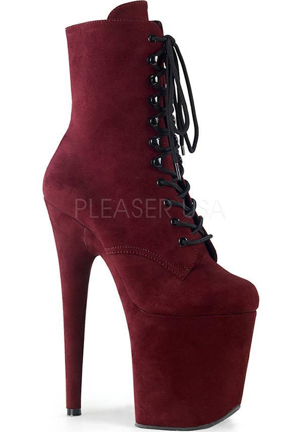 Pleaser FLAMINGO-1020FS [Burgundy Suede] - Product Image