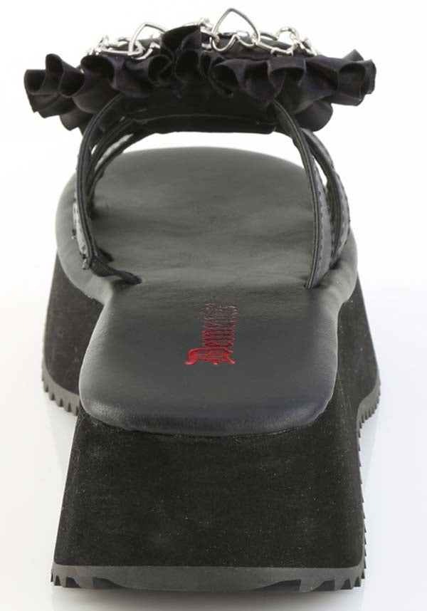 DEMONIA FLIP-16 [Black] | FLATS [PREORDER] - SANDALS - Detail 2