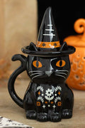 Frightful Folk Black Cat Lidded | MUG