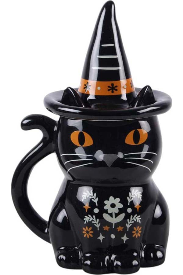 Frightful Folk Black Cat Lidded | MUG