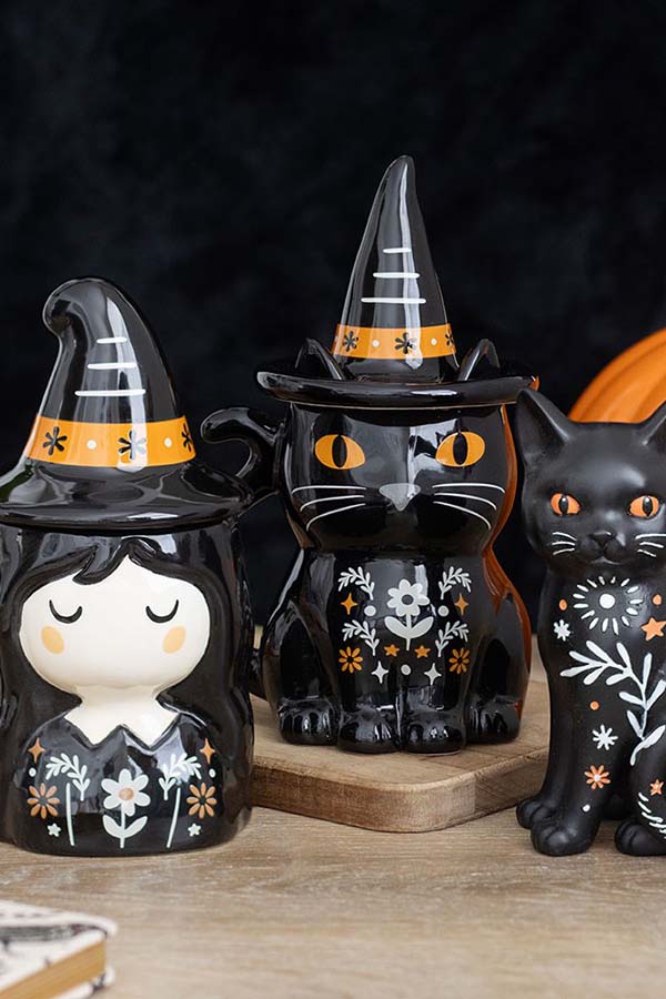 Frightful Folk Black Cat Lidded | MUG