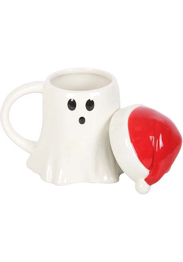 GOTHIC GIFTS Ghost Shaped [With Santa Hat Lid] | MUG - Detail 2
