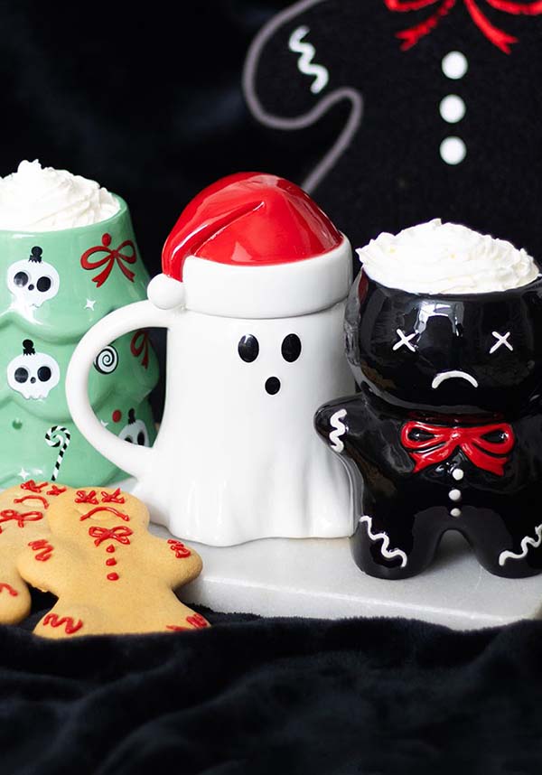 Gothic Gifts Ghost Shaped [With Santa Hat Lid] - Lifestyle Shot