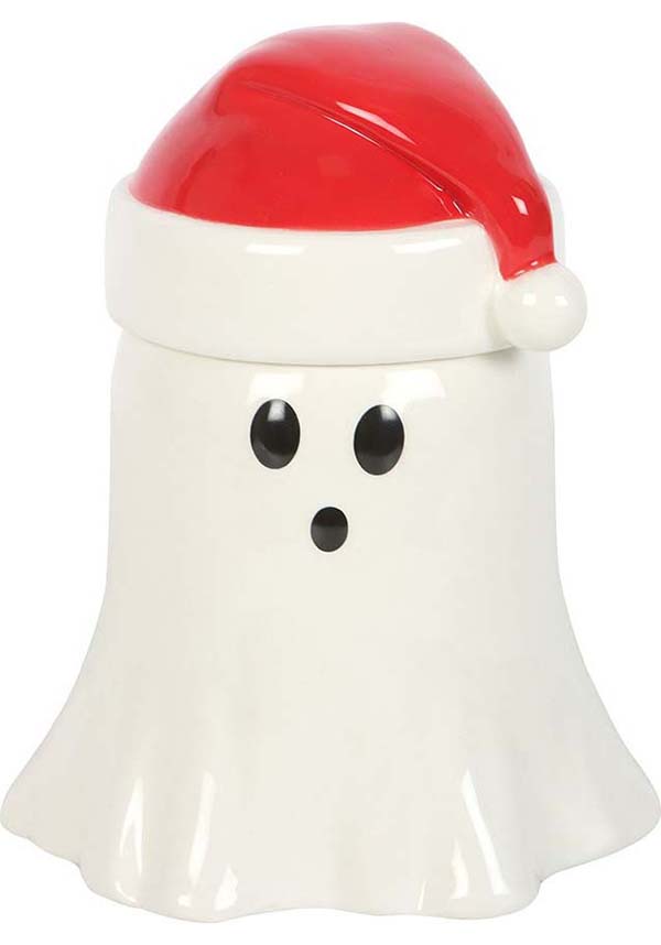 GOTHIC GIFTS Ghost with Santa Hat | WAX BURNER - Back