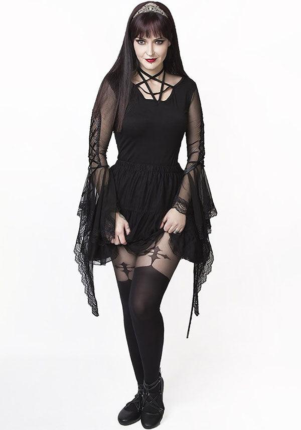 Pamela Mann Gothic Cross [Black] - Back View