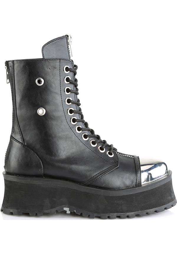 DEMONIA GRAVEDIGGER-10 [Black] | BOOTS [PREORDER] - BOOTS - Detail 4