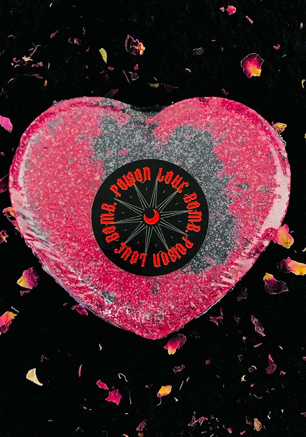 Poison Love Bomb Heart [Red & Black] - Detail View