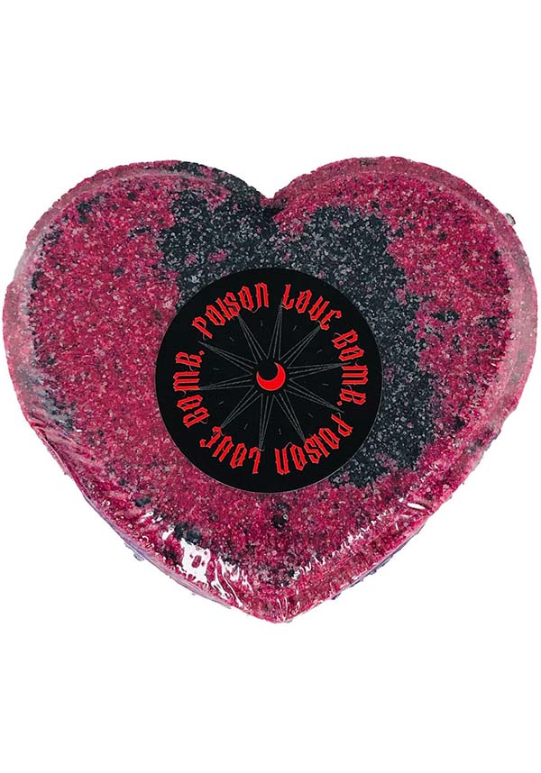 Poison Love Bomb Heart [Red & Black] - Close Up