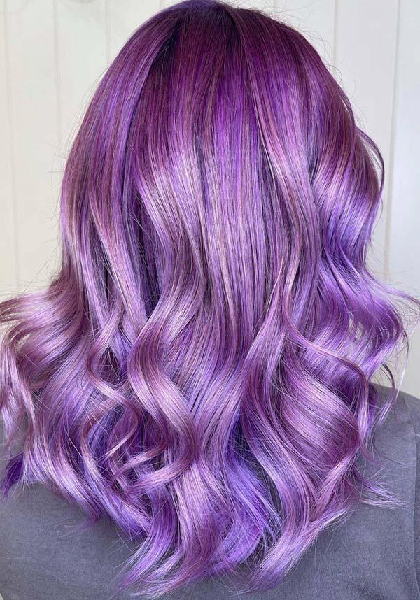 Crazy Color Hot Purple - Back View