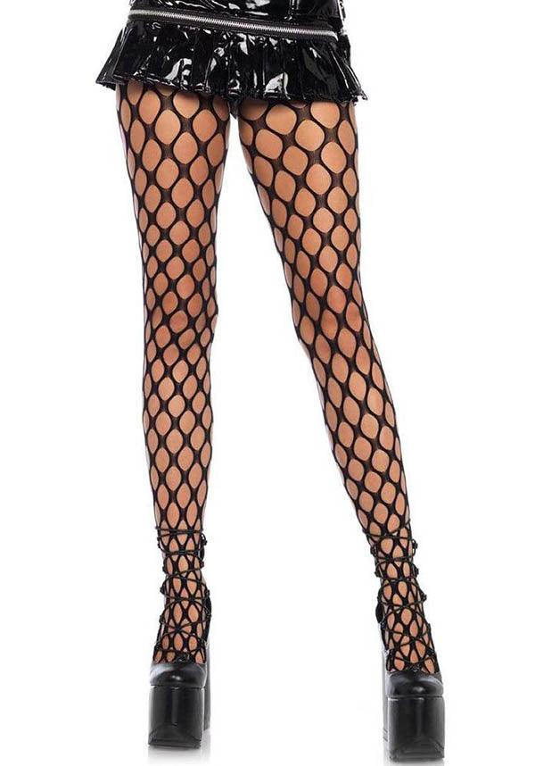 LEG AVENUE Ivy Pothole Net | TIGHTS - Front