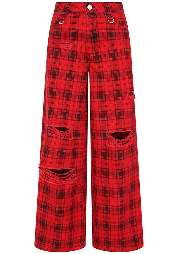 BANNED ALTERNATIVE Kenouna [Red] | PANTS - Front