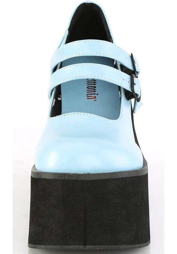DEMONIA KERA-08 [Baby Blue] | PLATFORMS [PREORDER] - FLATS - Back View