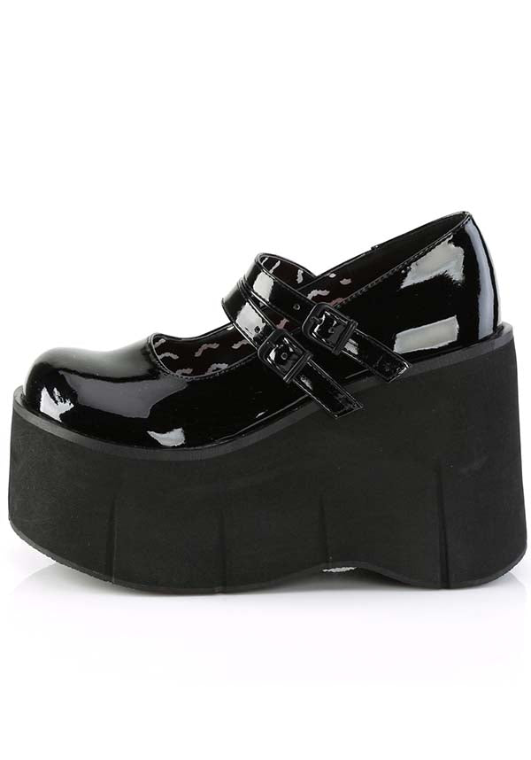 DEMONIA KERA-08 [Black Patent] | PLATFORMS [PREORDER] - FLATS - Detail 2