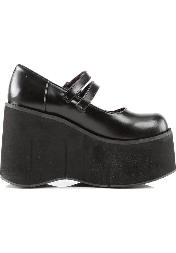 KERA-08 [Black] | PLATFORMS [IN STOCK] - Beserk - all, black, clickfrenzy15-2023, demonia, demonia shoes, discountapp, dm18082022, fp, gothic, in stock, instock, labelinstock, labelvegan, mary jane, mary janes, platform, platforms, platforms [in stock], pleaserimageupdated, pleaserrestock, shoes, vegan