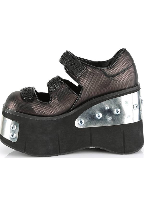 DEMONIA KERA-13 [Black/Pewter] | PLATFORMS [PREORDER] - FLATS - Detail 2