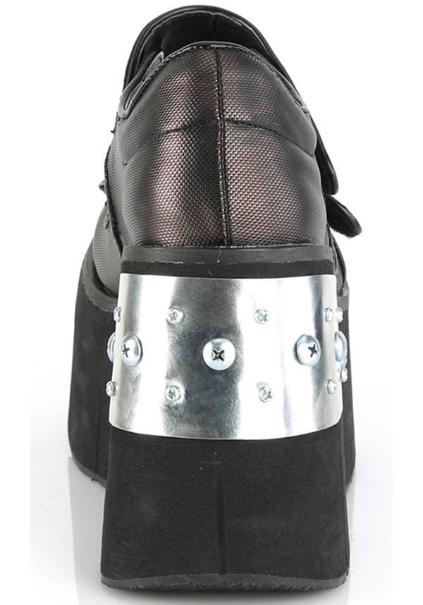 DEMONIA KERA-13 [Black/Pewter] | PLATFORMS [PREORDER] - FLATS - Detail 3