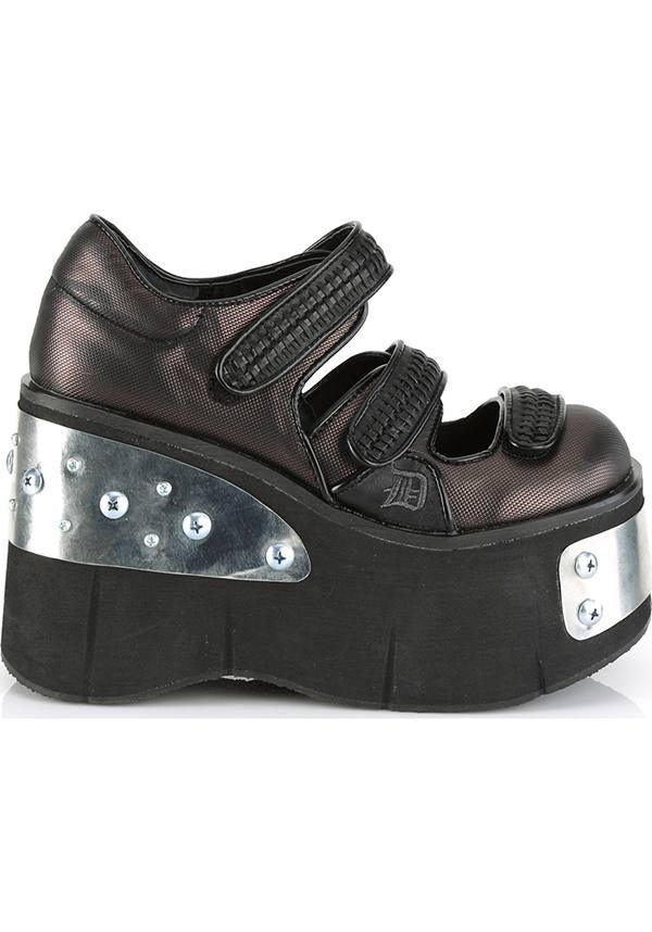 DEMONIA KERA-13 [Black/Pewter] | PLATFORMS [PREORDER] - FLATS - Detail 4