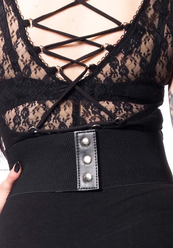 Poizen Industries Lace Corset - Detail View