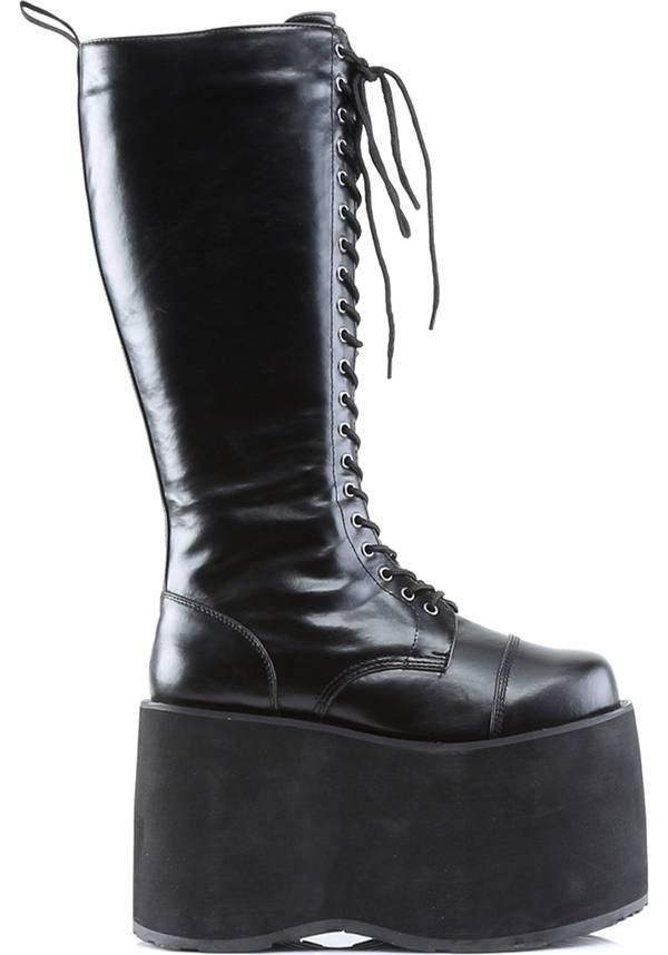 DEMONIA MEGA-602 [Black] | PLATFORM BOOTS [PREORDER] - BOOTS - Detail 2