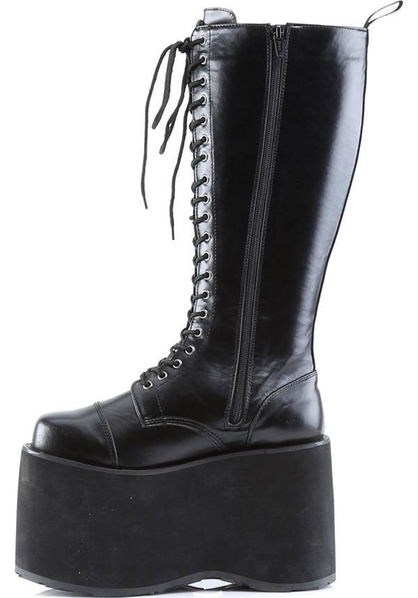 DEMONIA MEGA-602 [Black] | PLATFORM BOOTS [PREORDER] - BOOTS - Detail 3