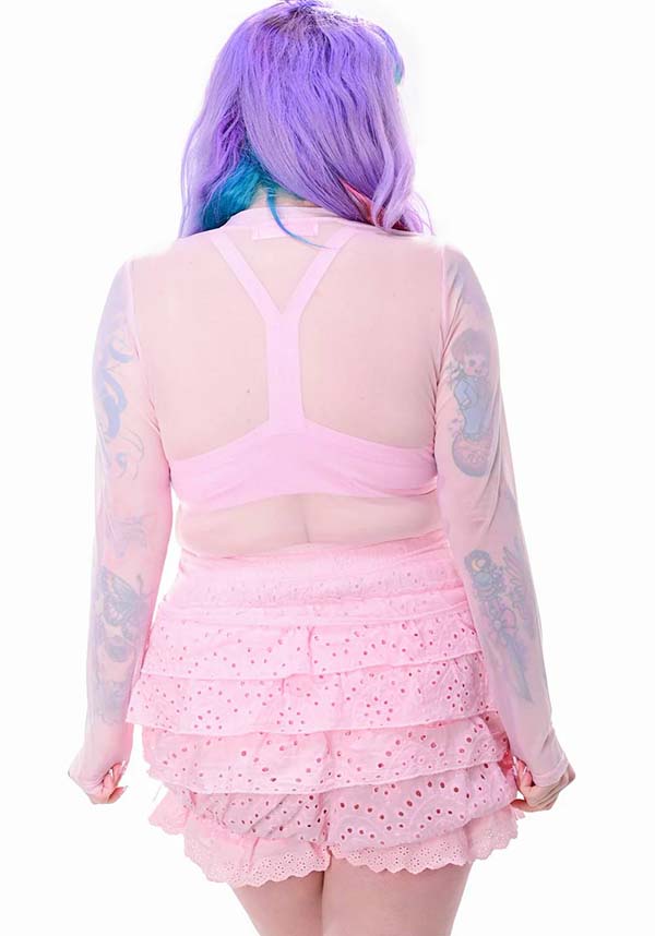 My Violet Mesh Long Sleeve - Side View