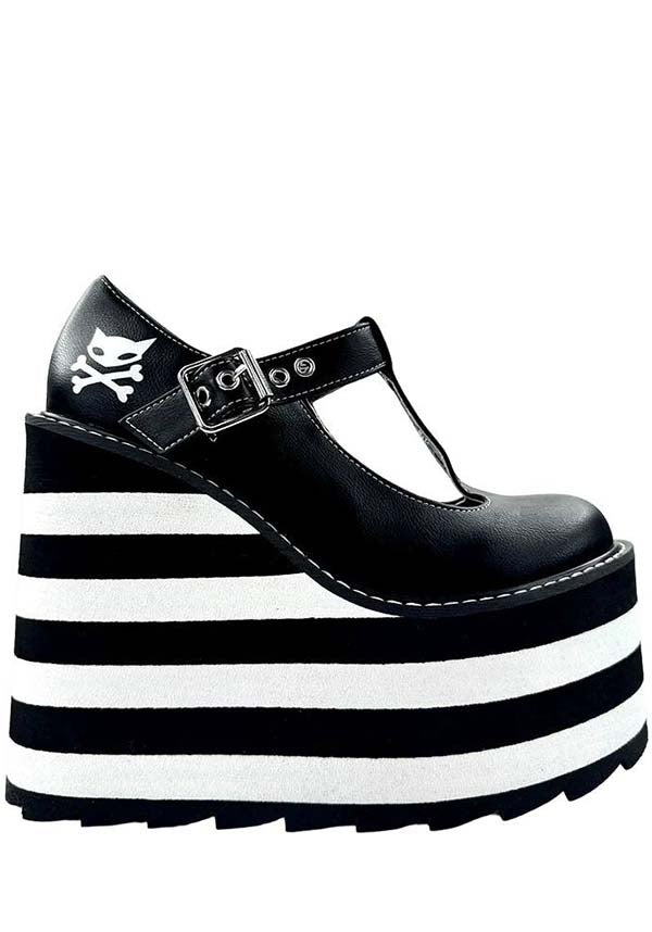 Yru Moxie [Black/White] - Front View