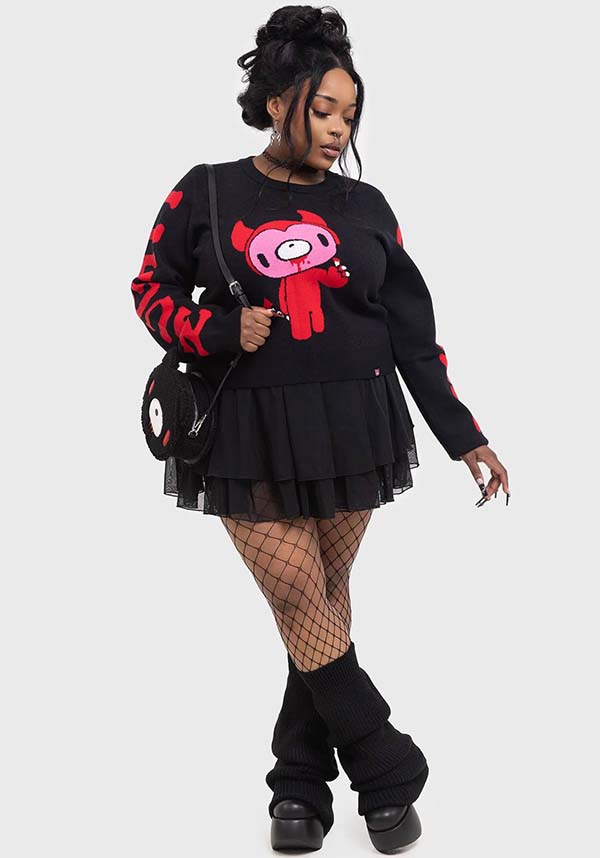 KILLSTAR Naughty Grizzly | KNIT SWEATER - OUTERWEAR - Back View