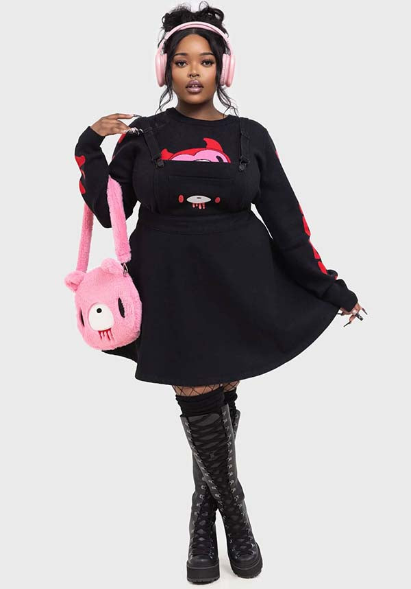 KILLSTAR Naughty Grizzly | PINAFORE DRESS - DRESSES - Back View
