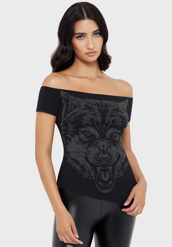 KILLSTAR Nocturnal Wolf | TOP - TOPS - Front View