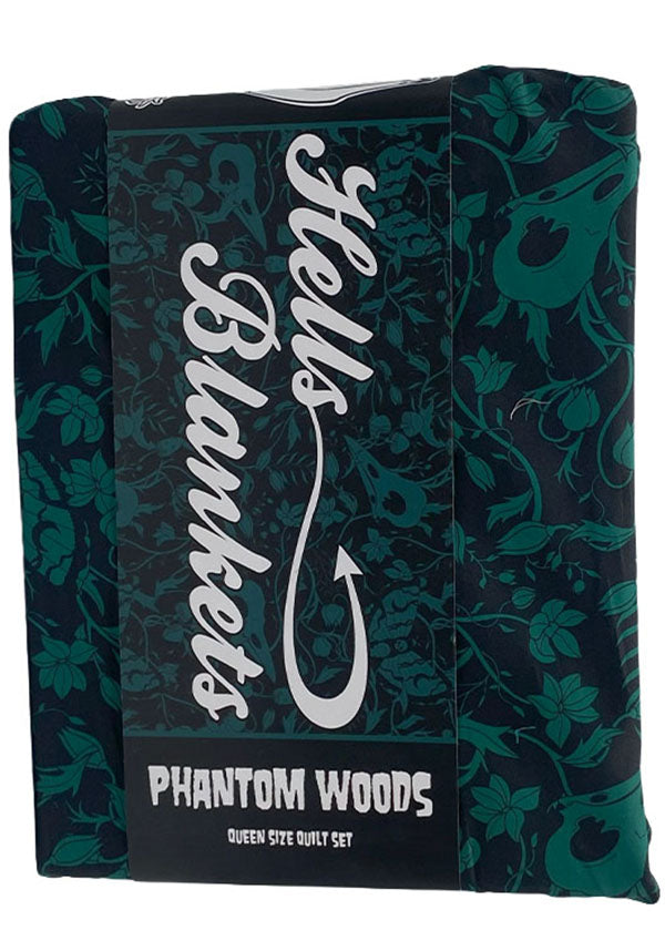 HELLS BLANKETS Phantom Woods [Green] | QUILT SET [KING SINGLE] - Detail 2