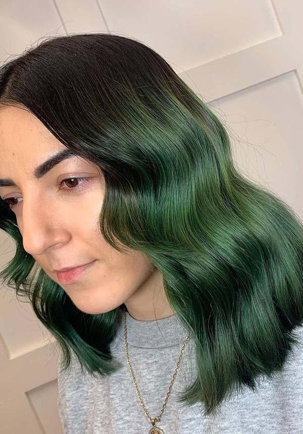 Crazy Color Pine Green - Detail View