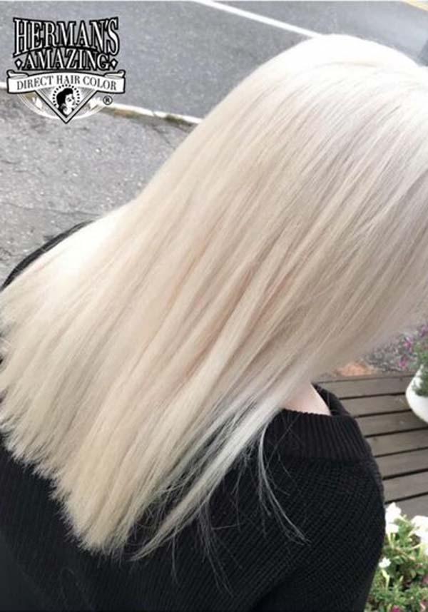 Hermans Hair Platinum Veronica White - Front View
