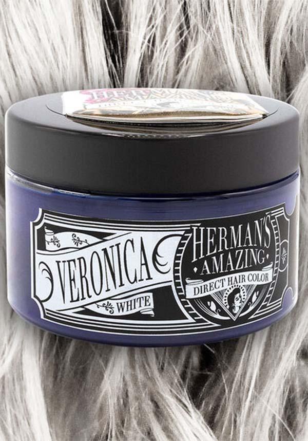 Hermans Hair Platinum Veronica White - Back View