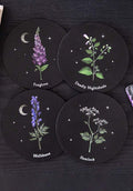 GOTHIC GIFTS Poisonous Plants | COASTER SET - Front