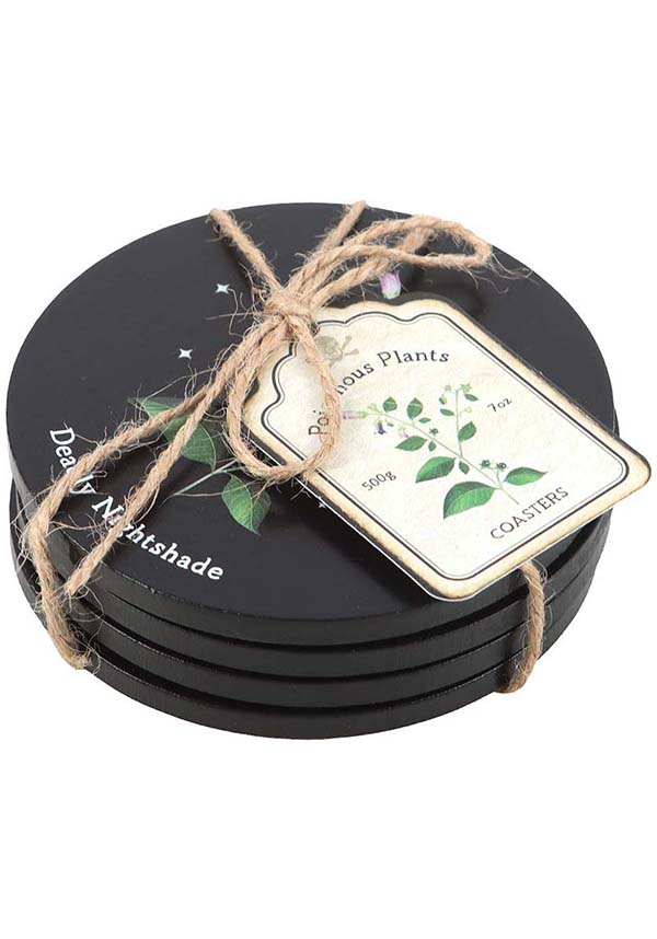 GOTHIC GIFTS Poisonous Plants | COASTER SET - Back