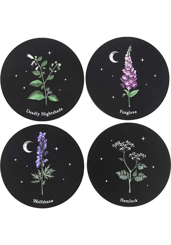 GOTHIC GIFTS Poisonous Plants | COASTER SET - Detail 2