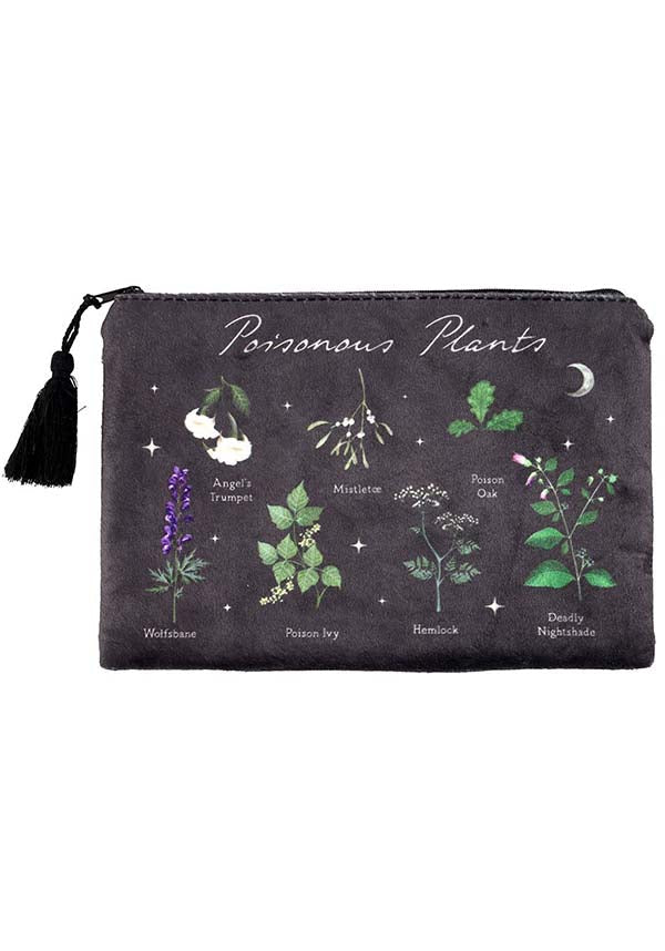 GOTHIC GIFTS Poisonous Plants | MAKEUP BAG - Front