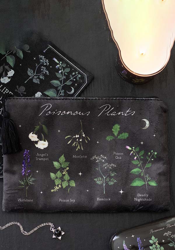 GOTHIC GIFTS Poisonous Plants | MAKEUP BAG - Back