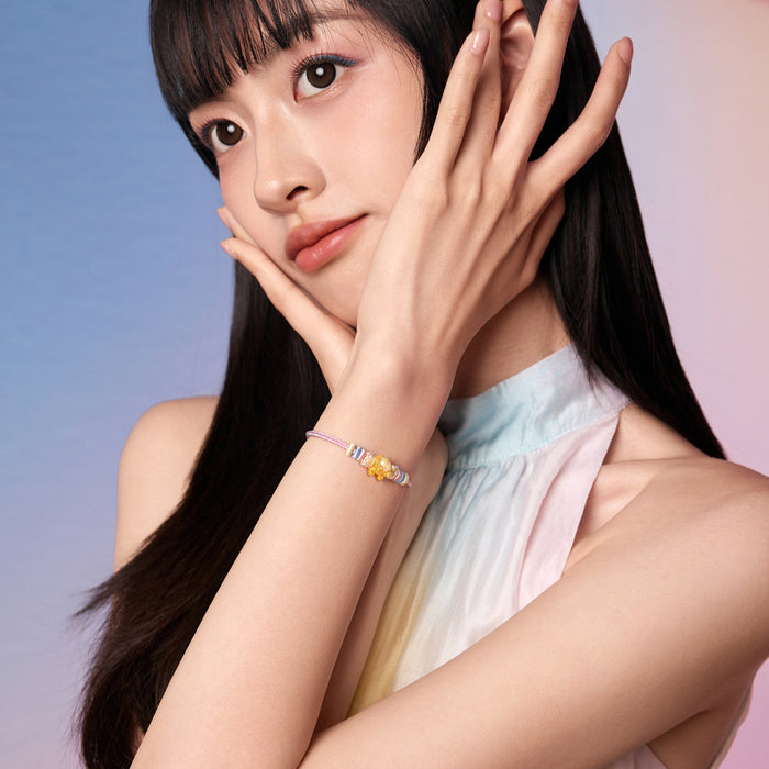 "Pop wu~" 24K Gold Charm Bracelet  0.4-0.6g A1615618