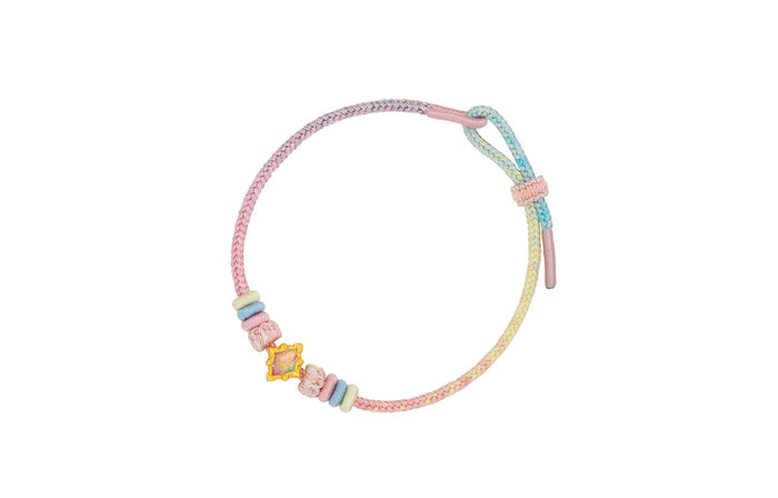 "Pop wu~" 24K Gold Charm Bracelet  0.4-0.6g A1615763